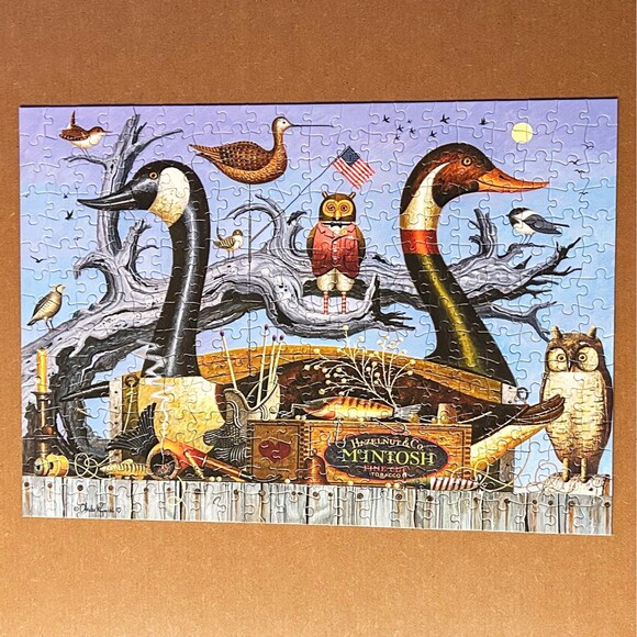 Charles Wysocki Hunter's Lures Decoys 300 Large Pieces Buffalo Puzzle - Complete - Picture 3 of 7